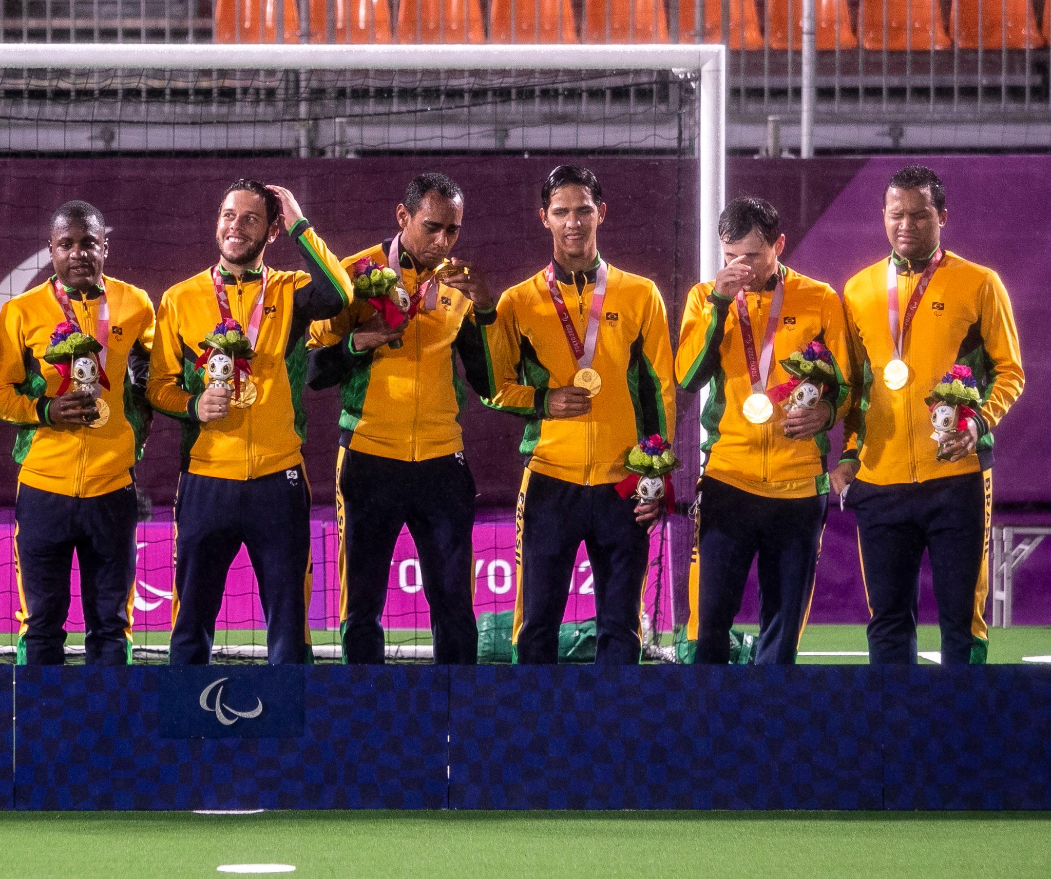 Com penta no futebol de 5, Brasil garante melhor campanha em Paralimpíadas