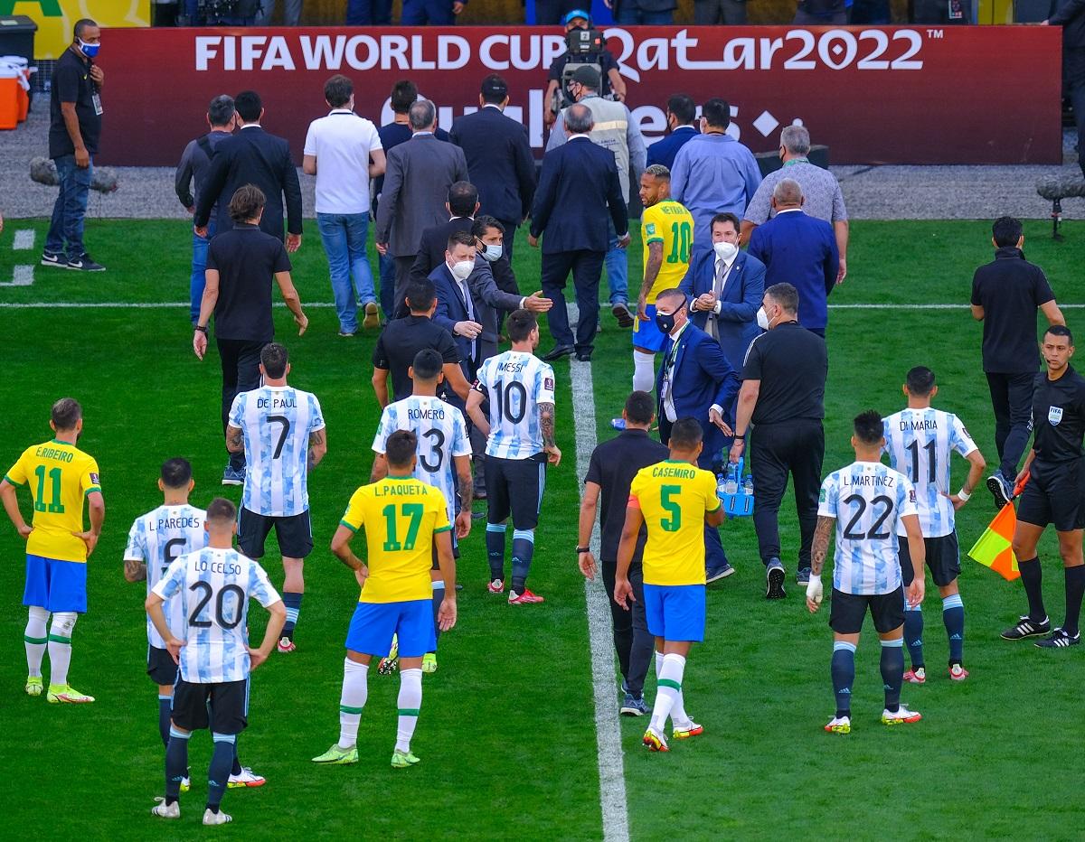Brasil x Argentina foi interrompido pela Anvisa