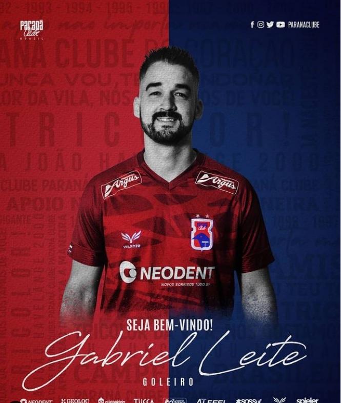 Paraná anunciou a volta de Gabriel Leite.