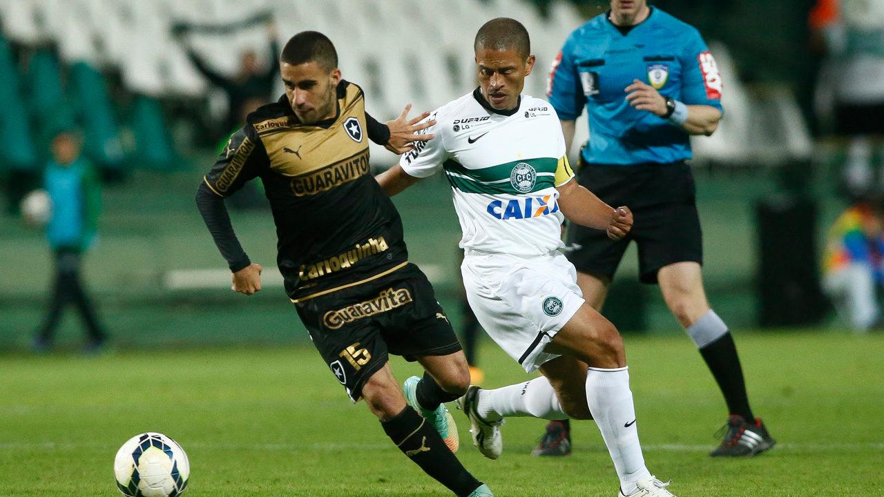 Última vitória do Coritiba sobre o Botafogo foi em 2014.