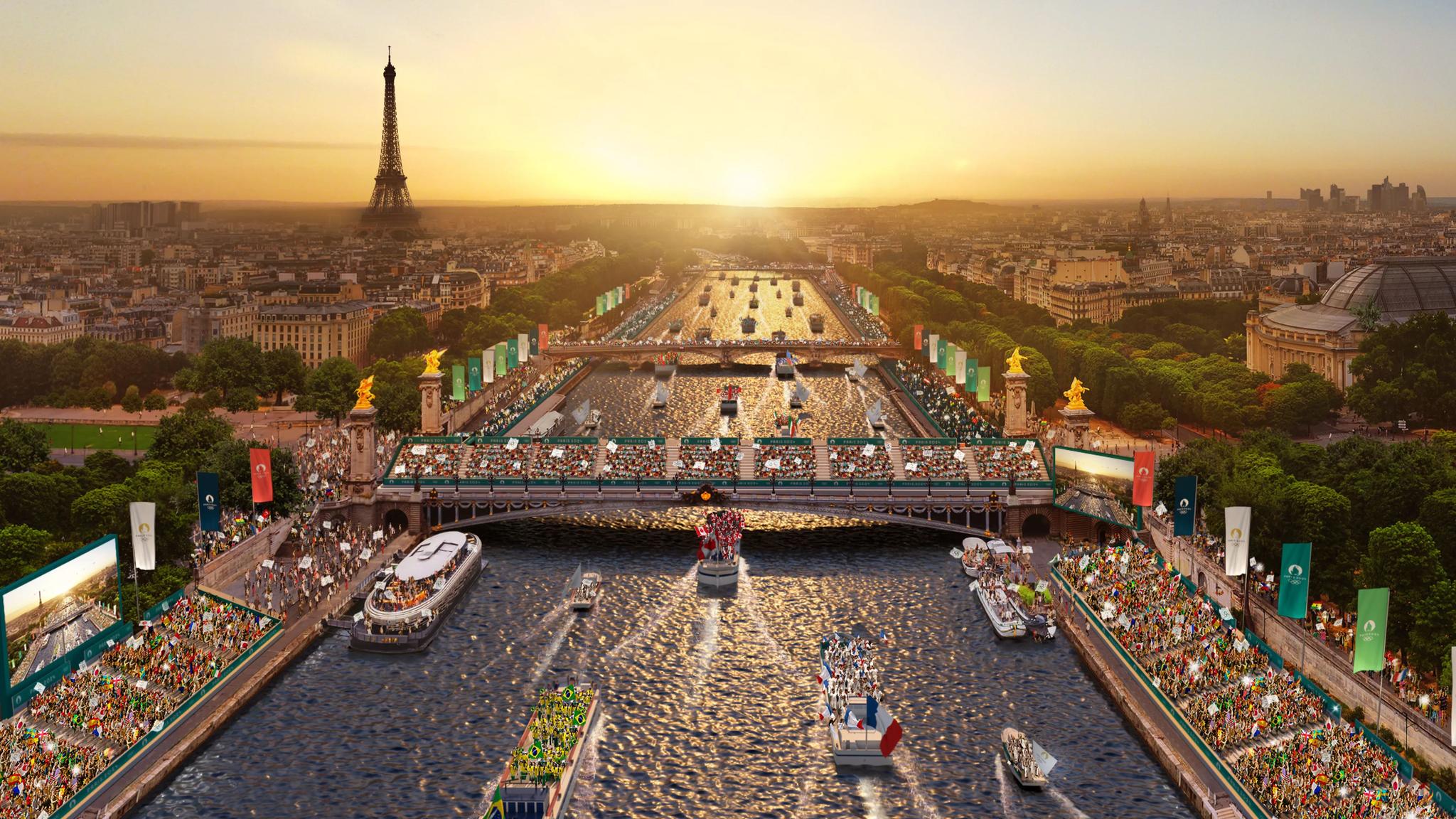 Paris-2024 divulga slogan e pode rever regras para cerimônia de abertura