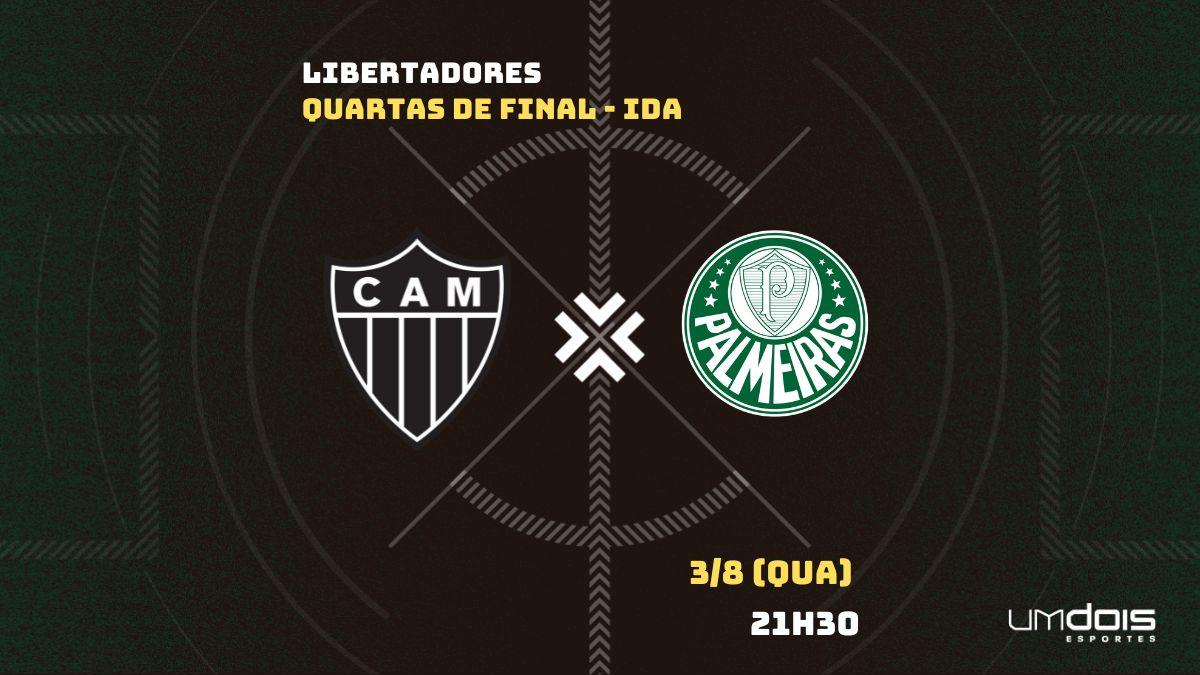Atlético-MG x Palmeiras: veja onde assistir ao vivo, horário, escalações e arbitragem