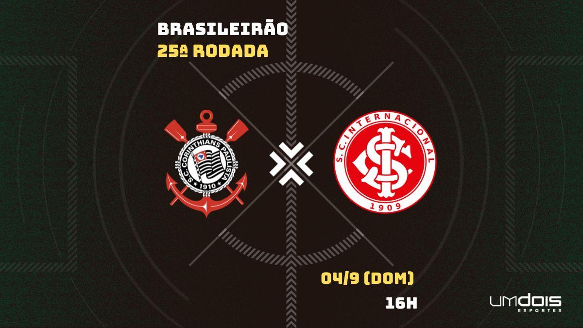Corinthians x Internacional: veja onde assistir ao vivo, horário, escalações e arbitragem