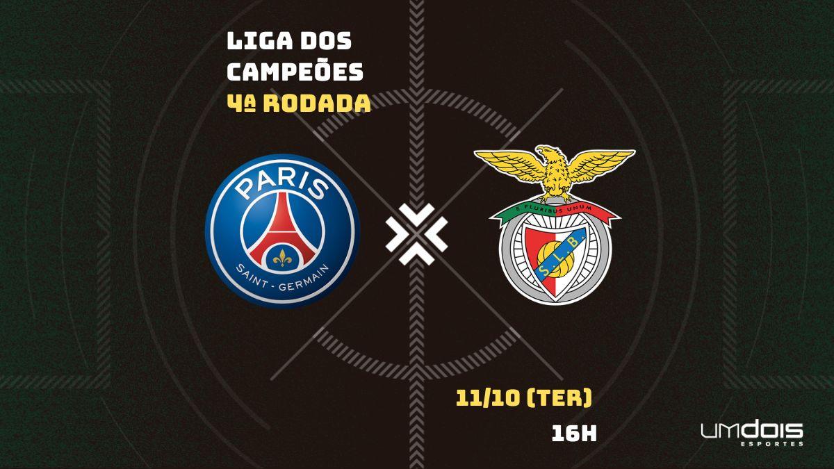 PSG x Benfica: onde assistir à Champions League nesta terça-feira