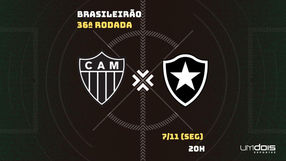 Atlético-MG x Botafogo: onde assistir ao vivo, horário, escalações e arbitragem