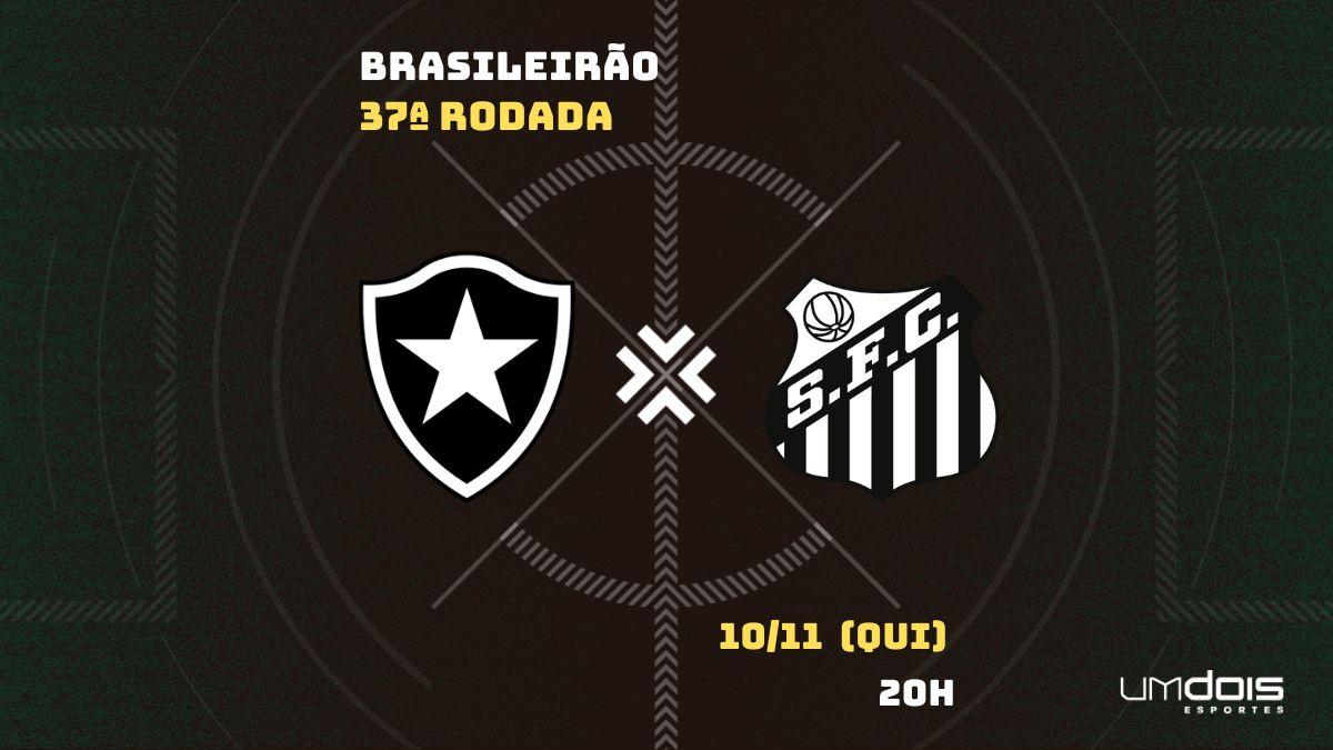 Botafogo x Santos: onde assistir ao vivo, horário, escalações e arbitragem
