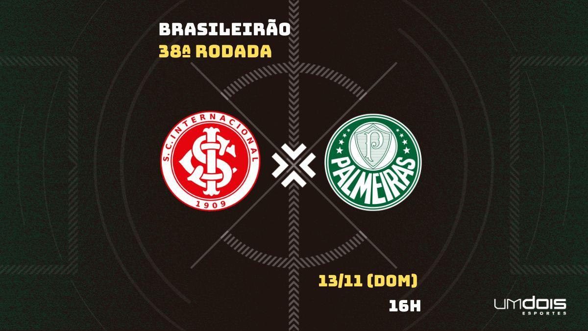Internacional x Palmeiras: onde assistir ao vivo, horário, escalações e arbitragem