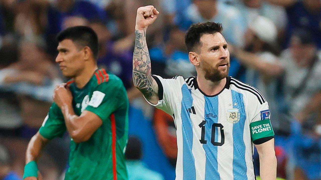 Lionel Messi salvou a Argentina contra o México