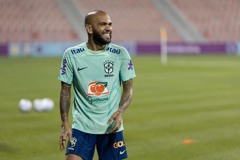 Daniel Alves, lateral da seleção brasileira