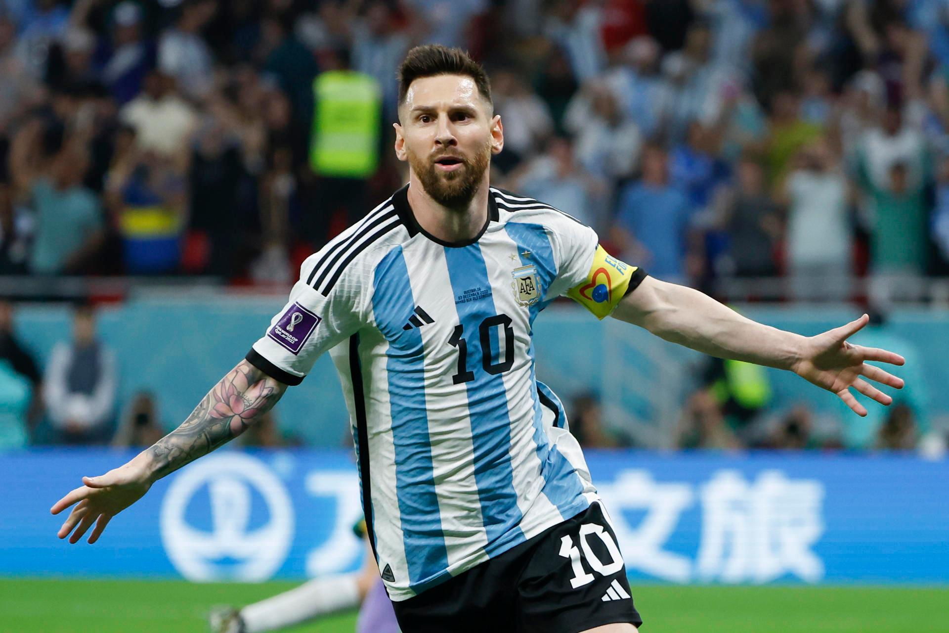 Messi, atacante da Argentina