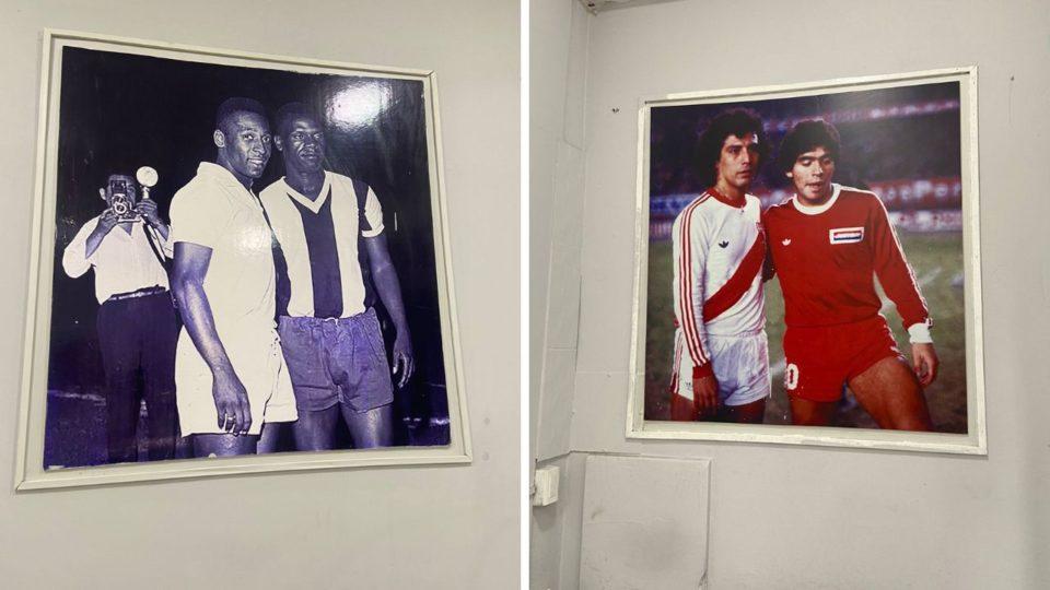 Fotos de Pelé e Maradona em restaurante de Lima