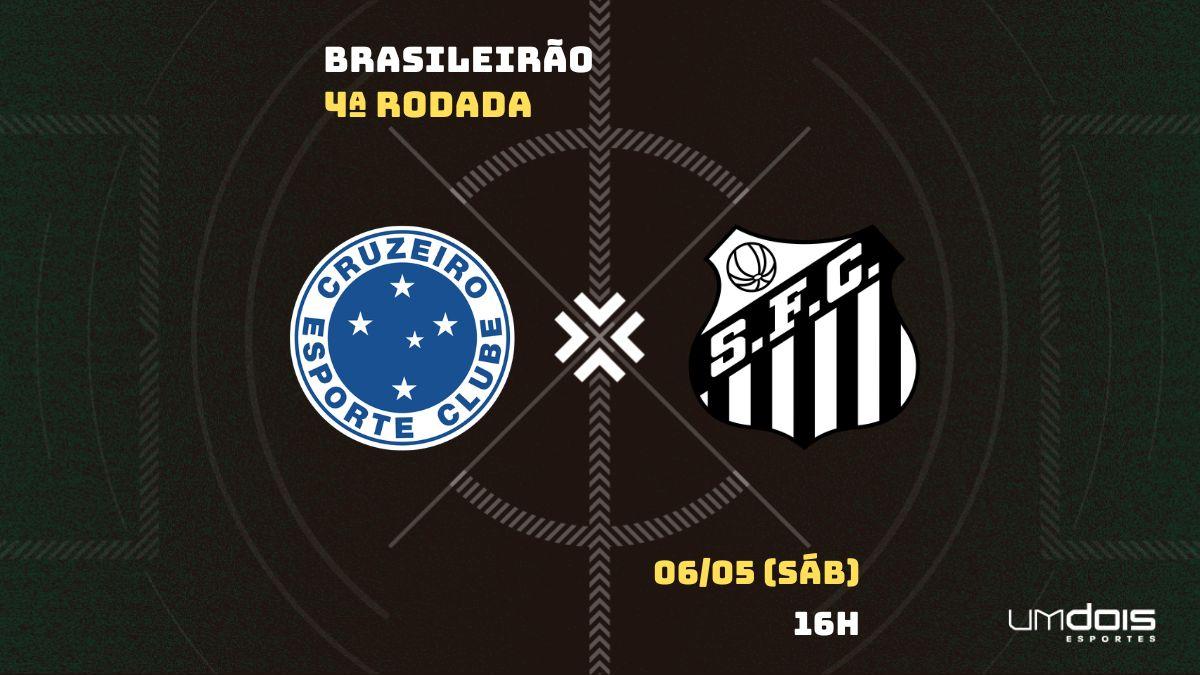 Cruzeiro x Santos: onde assistir, horário, escalações e arbitragem