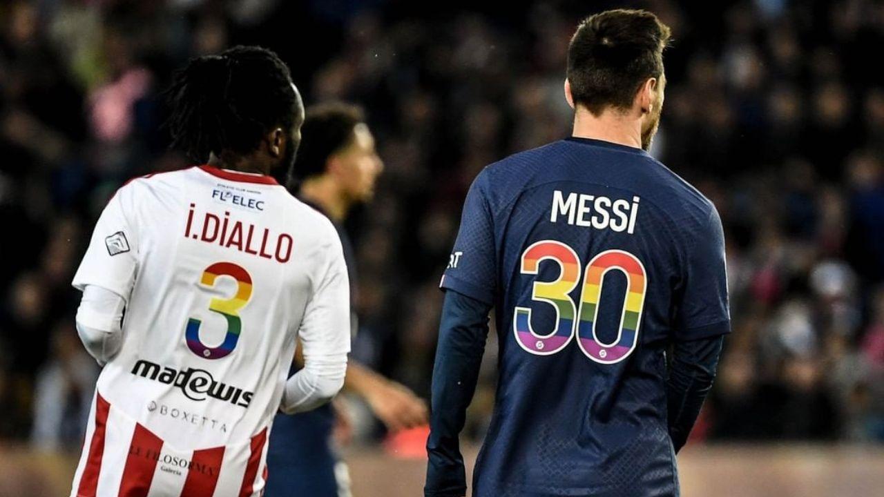 Messi com detalhes LGBT na camisa: rodada teve polêmica na França
