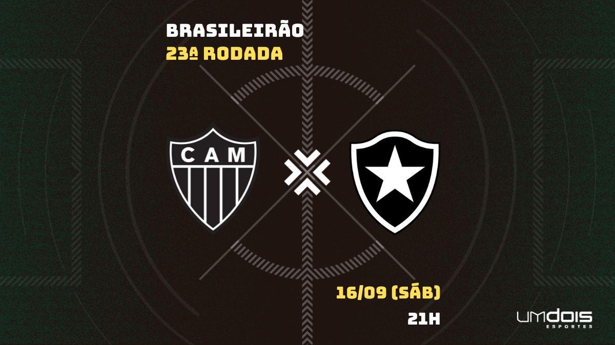 Atlético-MG x Botafogo: Escalações prováveis, como assistir, data e horário