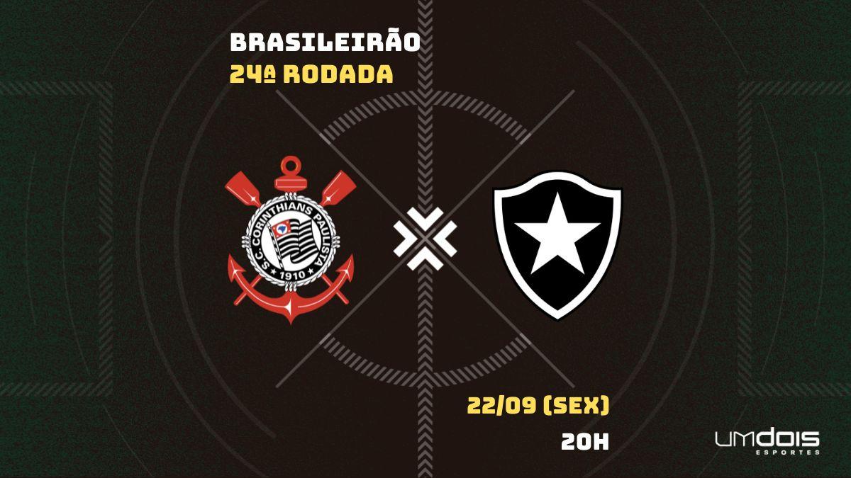 Corinthians x Botafogo: Escalações prováveis, como assistir, data e horário