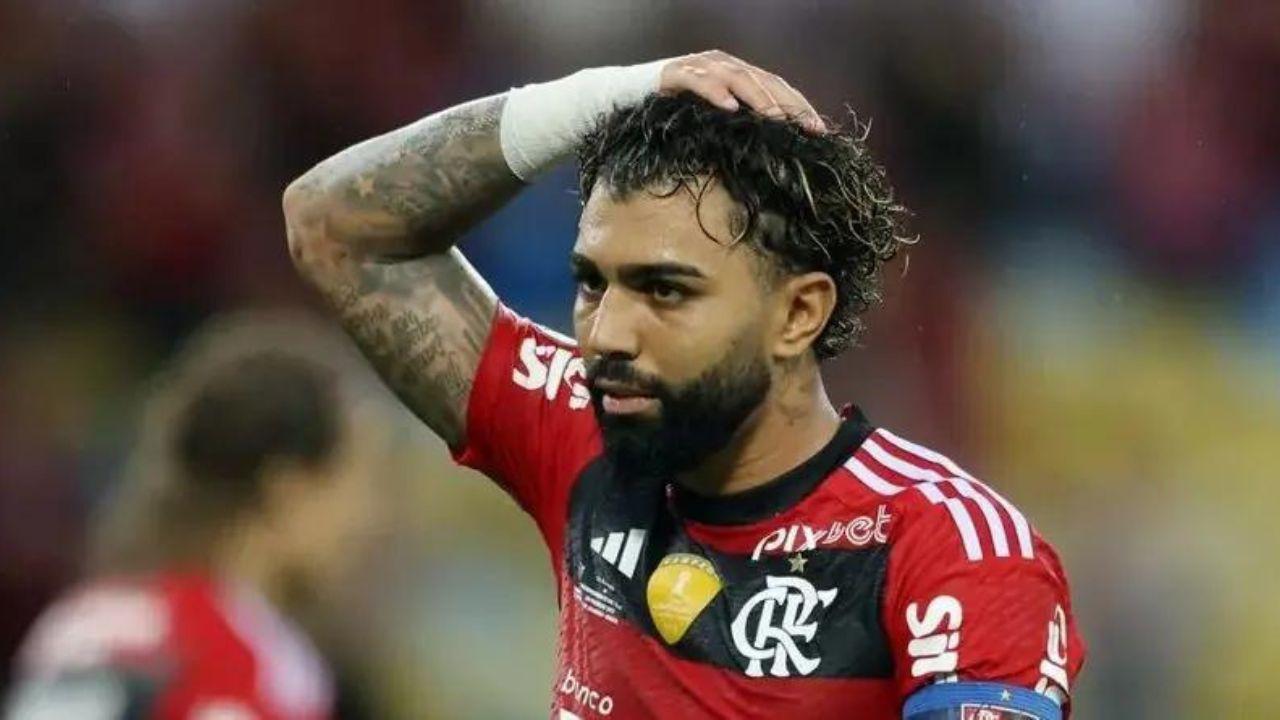 Gabigol lamentou a perda do título da Copa do Brasil para o São Paulo