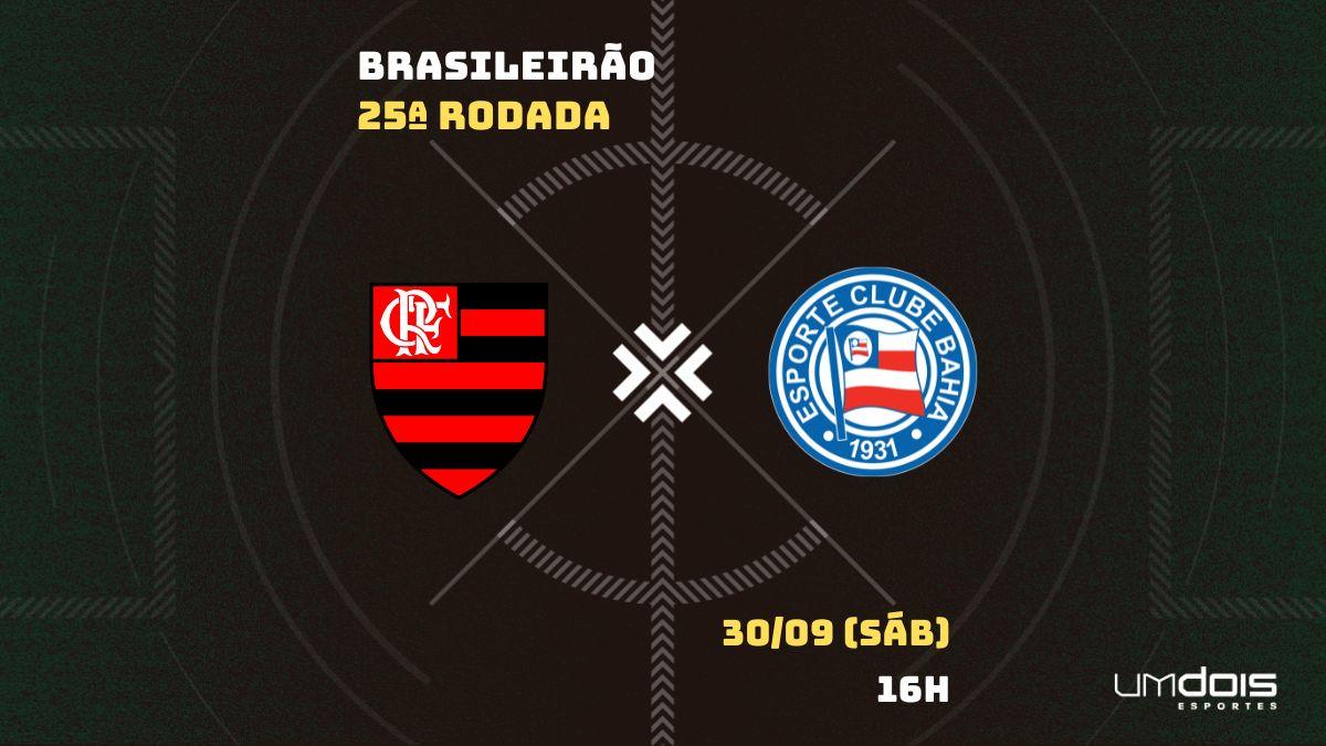 Flamengo x Bahia: Escalações prováveis, como assistir, data e horário