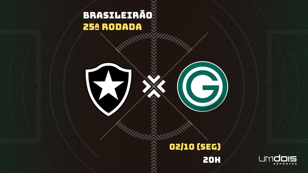 Botafogo x Goiás: Escalações prováveis, como assistir, data e horário