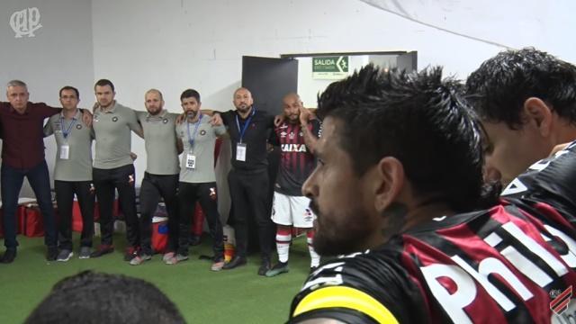  Lucho e a frase exemplar antes da primeira  final da Copa Sul-Americana, em 2018, na Colômbia. Foto: Reprodução/ Youtube 