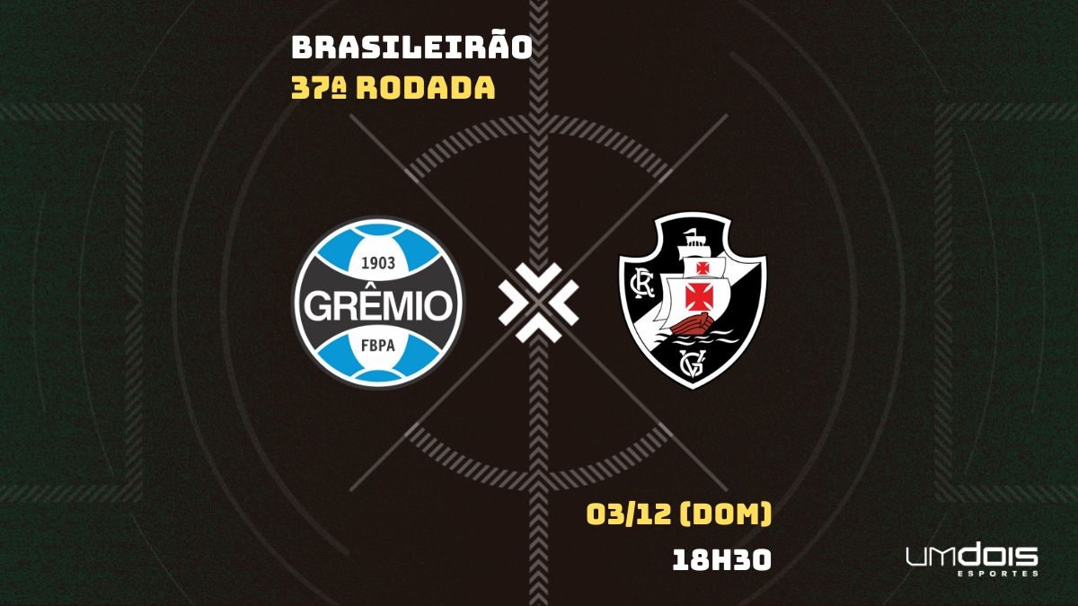 Grêmio x Vasco: escalações prováveis, como assistir, data e horário