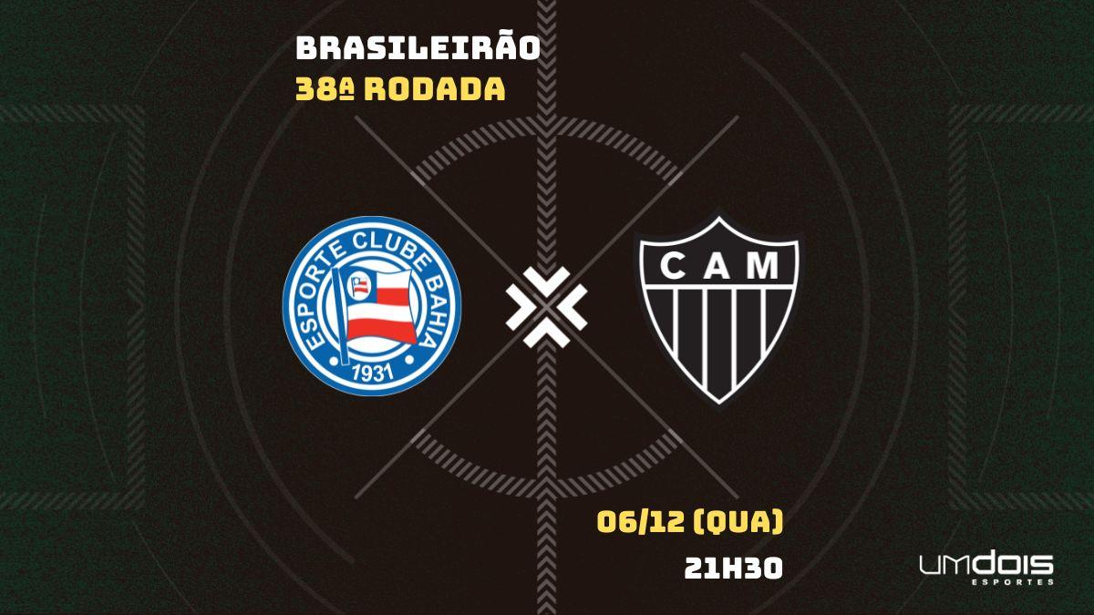 Bahia x Atlético-MG: escalações prováveis, como assistir, data e horário