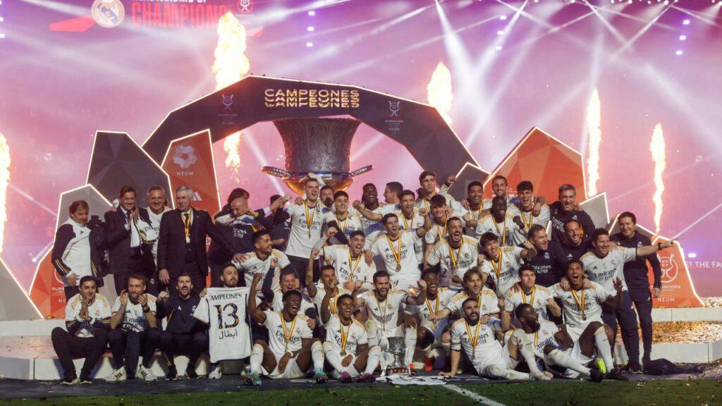 Real Madrid goleia o Barcelona e conquista a Supercopa da Espanha, na Arábia Saudita
