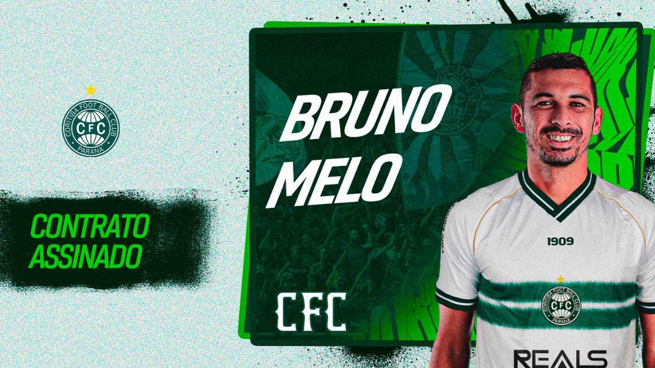 Coritiba anuncia zagueiro Bruno Melo.