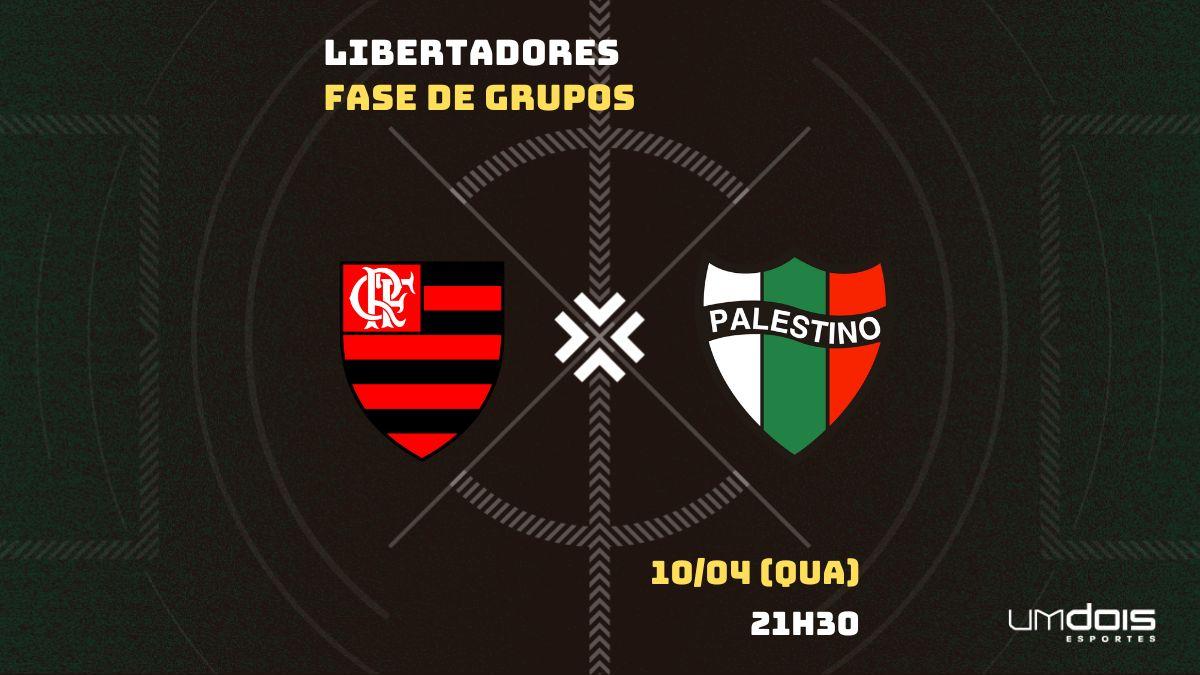 Flamengo x Palestino: escalações prováveis, como assistir, data e horário
