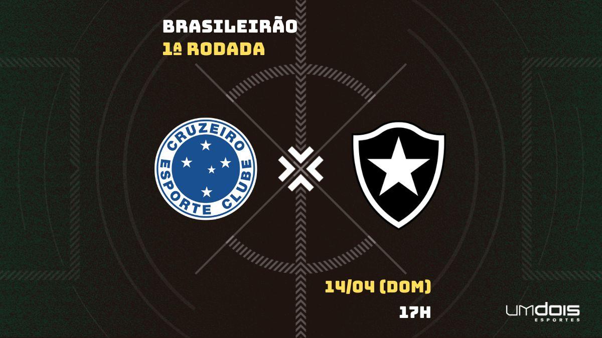 Cruzeiro x Botafogo: escalações prováveis, como assistir, data e horário