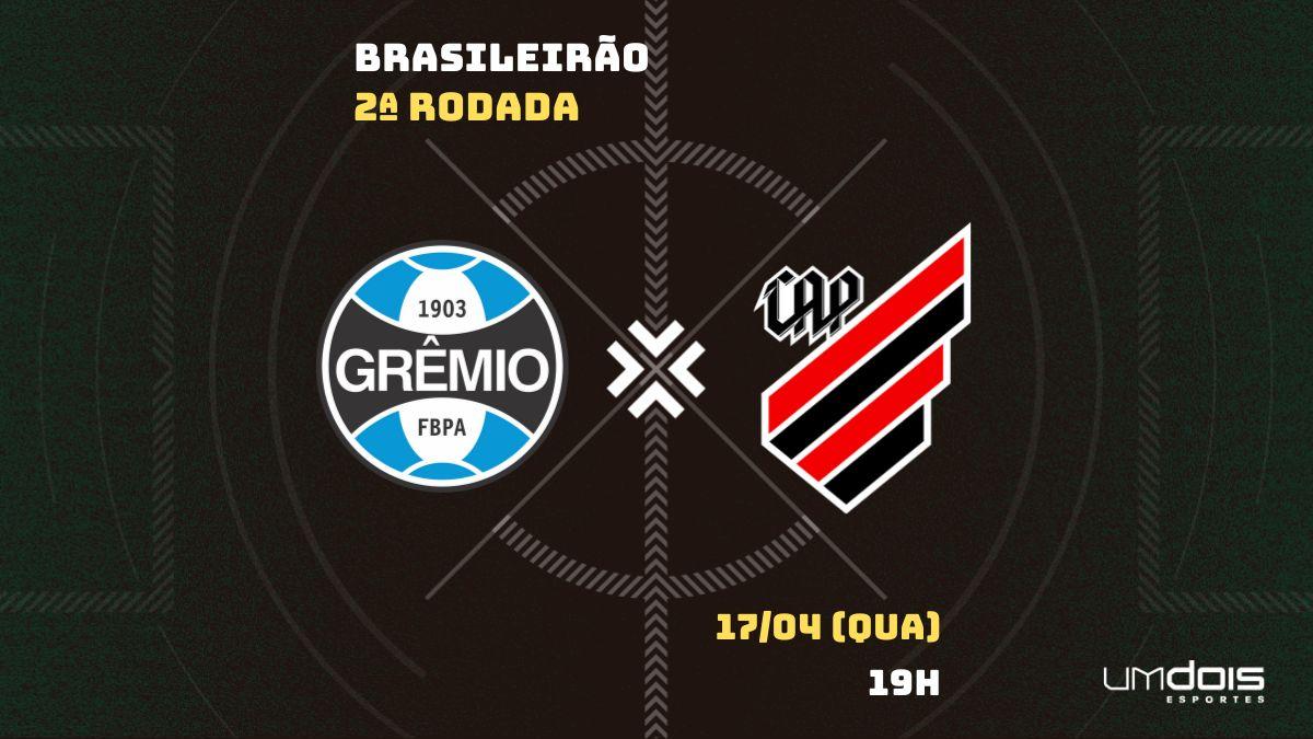 Grêmio x Athletico: Escalações, como assistir, data e horário