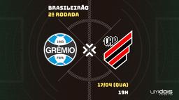 Grêmio x Athletico: Escalações prováveis, como assistir, data e horário