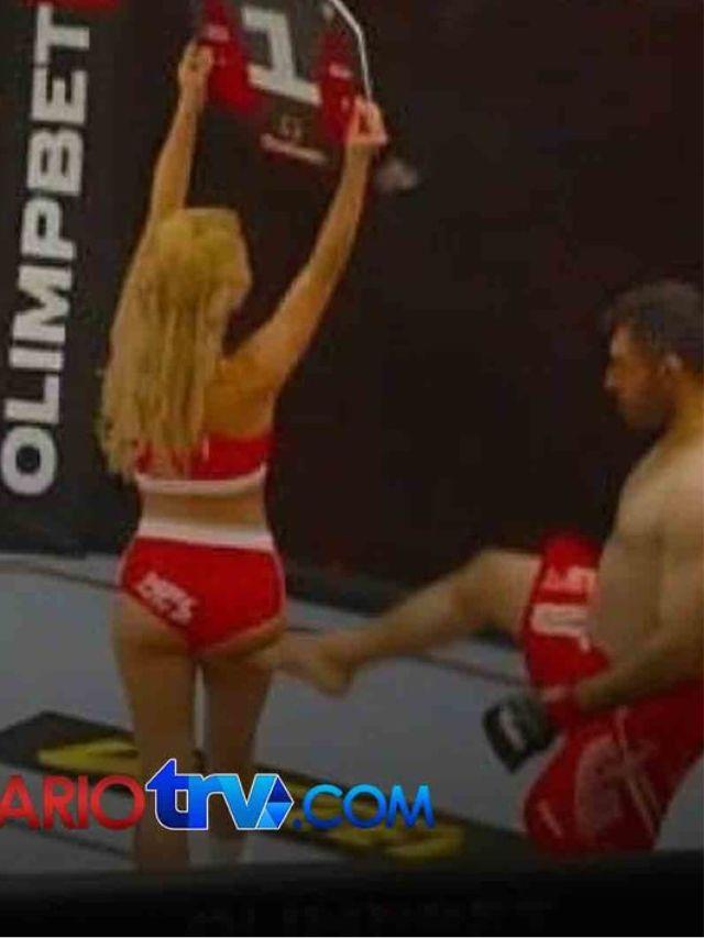 Vídeo: Lutador dá um chute em ring girl em evento de MMA