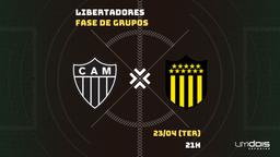 Atlético-MG x Peñarol: escalações prováveis, como assistir, data e horário