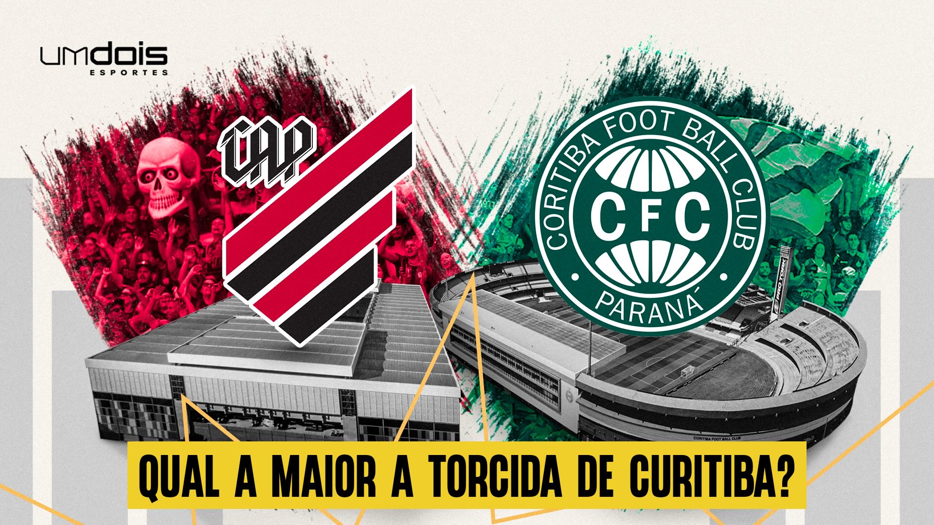 Nos 333 anos de Curitiba, qual a maior torcida da cidade: Athletico ou Coritiba?