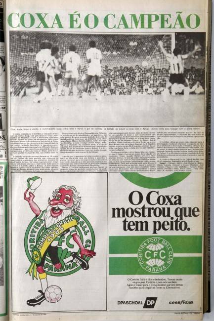 Direto do túnel do tempo, para os coxas-brancas