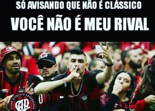 ‘Não é Clássico’: torcedores do Atlético desdenham o duelo com o Paraná