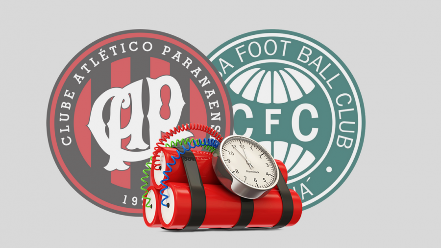 Atlético em guerra e urubu gigante no Coritiba