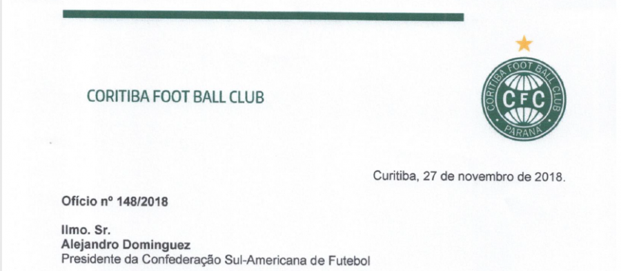 Coritiba oferece oficialmente Couto Pereira para final da Libertadores