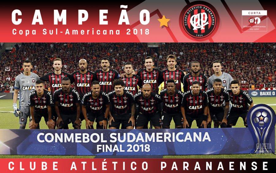Baixe o pôster do Atlético-PR campeão da Copa Sul-Americana 2018