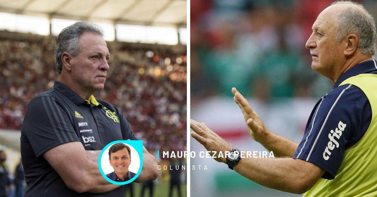 Palmeiras de Felipão é retrato do jogo que impera no Brasil. No Fla, Abel tenta imitá-lo, mas não é capaz