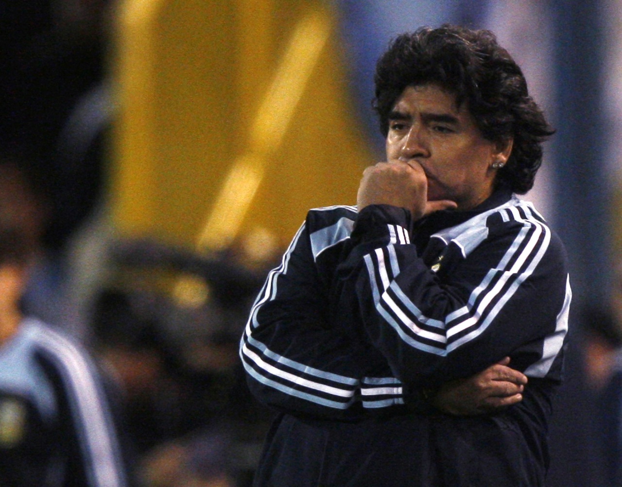 Maradona, técnico da Argentina.