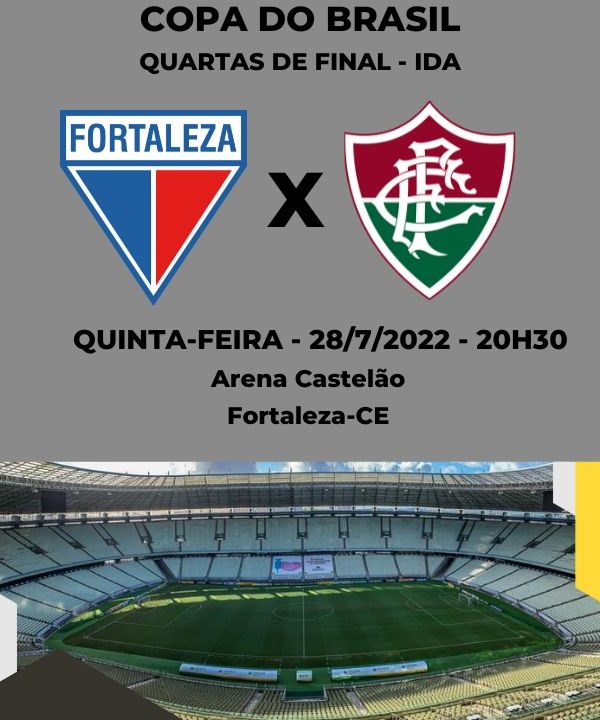 FLUMINENSE X FORTALEZA AO VIVO - QUARTAS DE FINAL DA COPA DO BRASIL DIRETO  DO CASTELÃO 