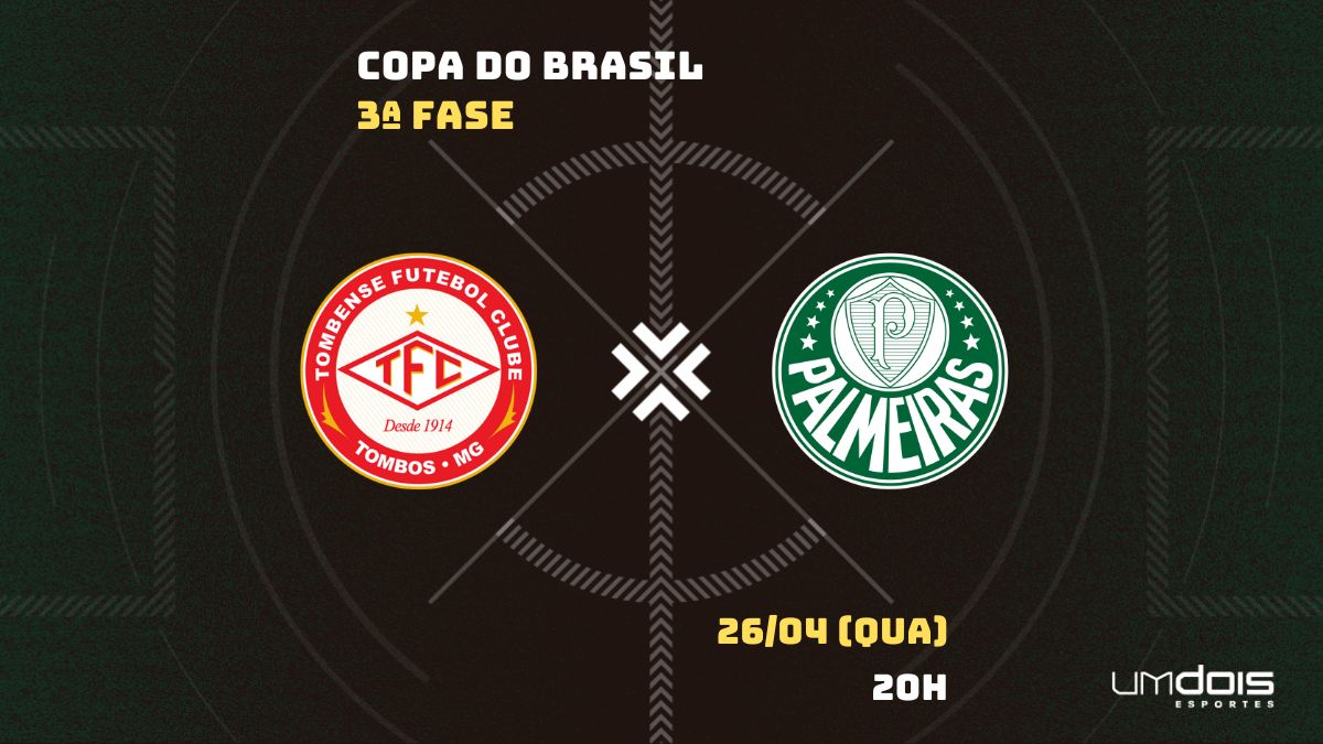 Tombense x Palmeiras: Escalações prováveis, como assistir, data e horário