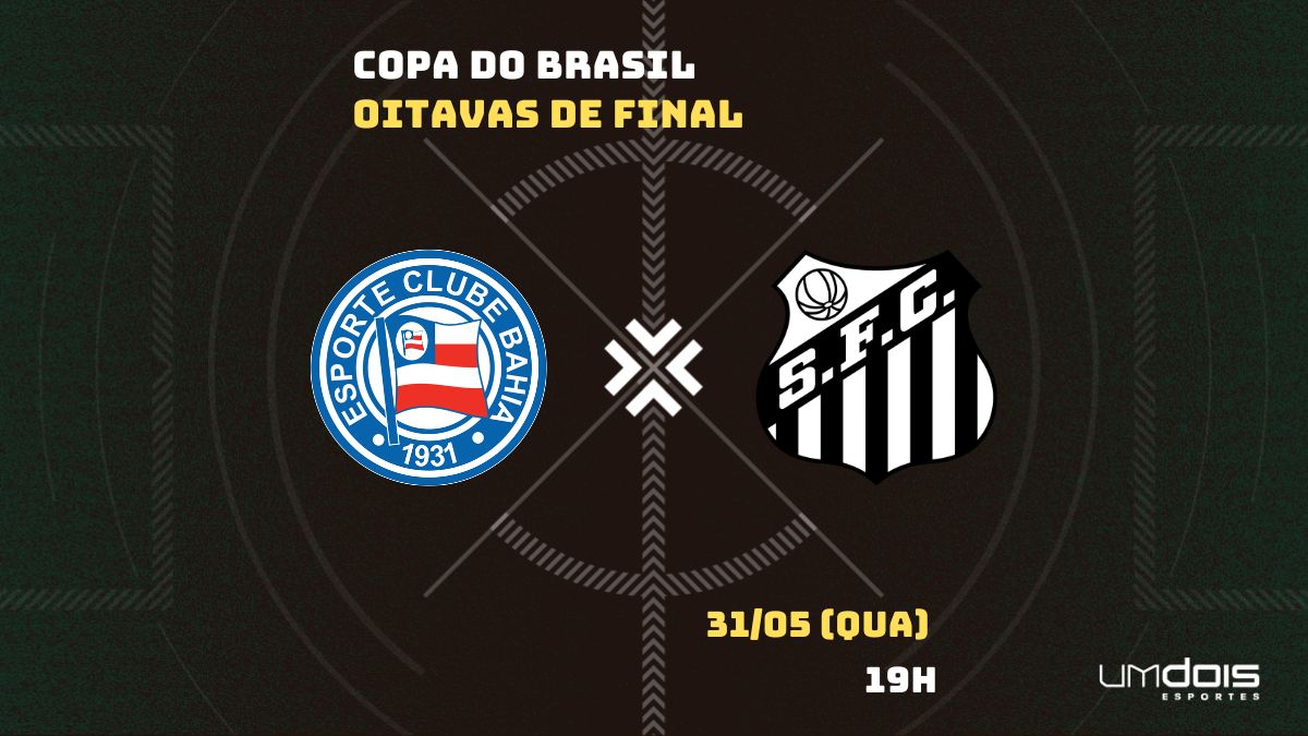 Bahia x Santos: onde assistir, horário, escalações e arbitragem
