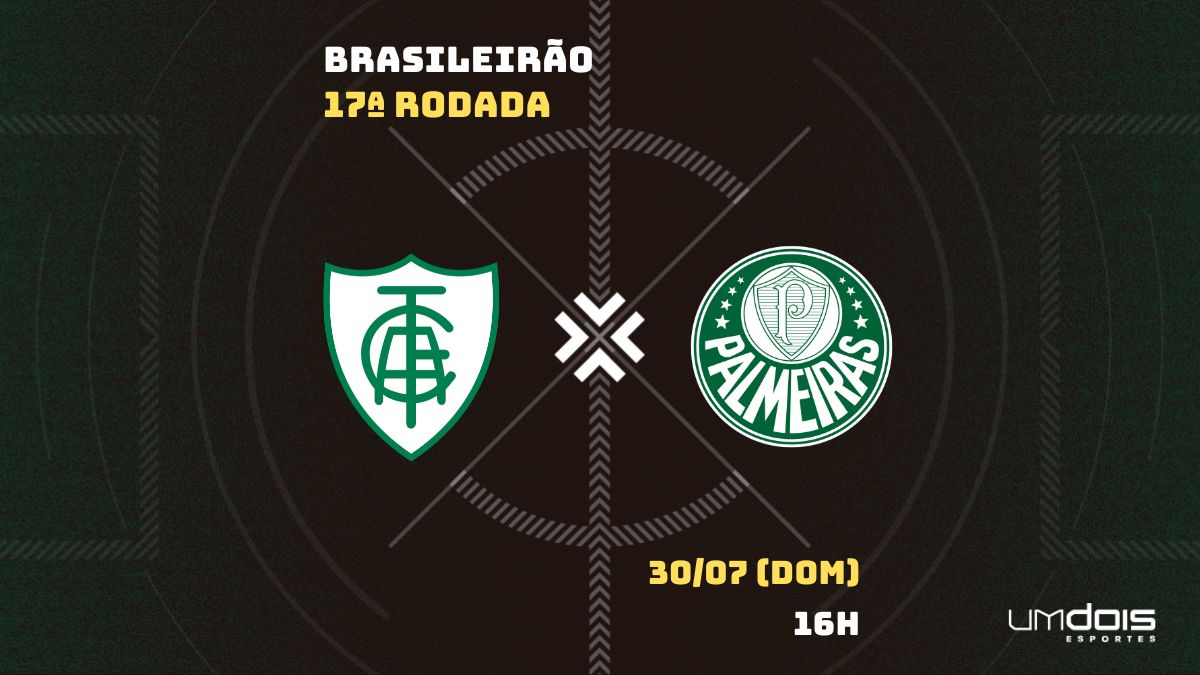 América-MG x Palmeiras: Escalações prováveis, como assistir, data e horário