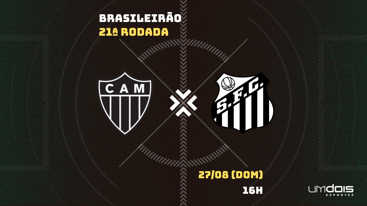 Atlético-MG x Santos: Escalações prováveis, como assistir, data e horário