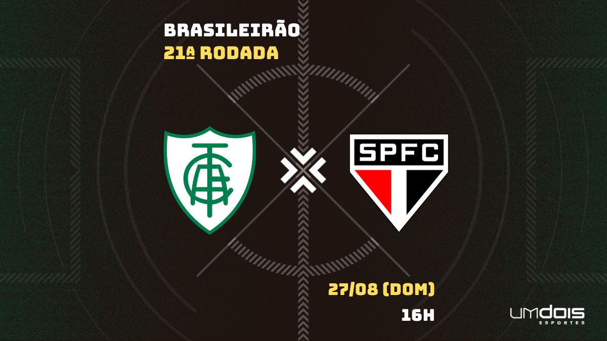 América-MG x São Paulo: Escalações prováveis, como assistir, data e horário