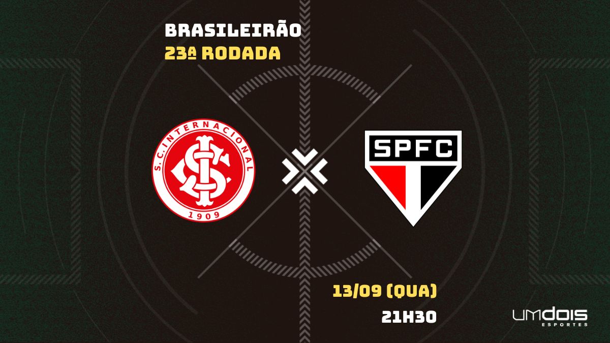 Internacional x São Paulo: onde assistir, horário, escalações e