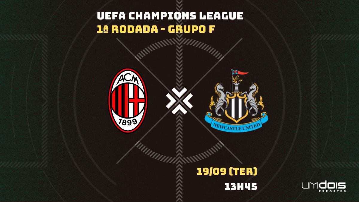 Newcastle x Milan: onde assistir ao vivo, horário e prováveis escalações do  jogo pela Champions League