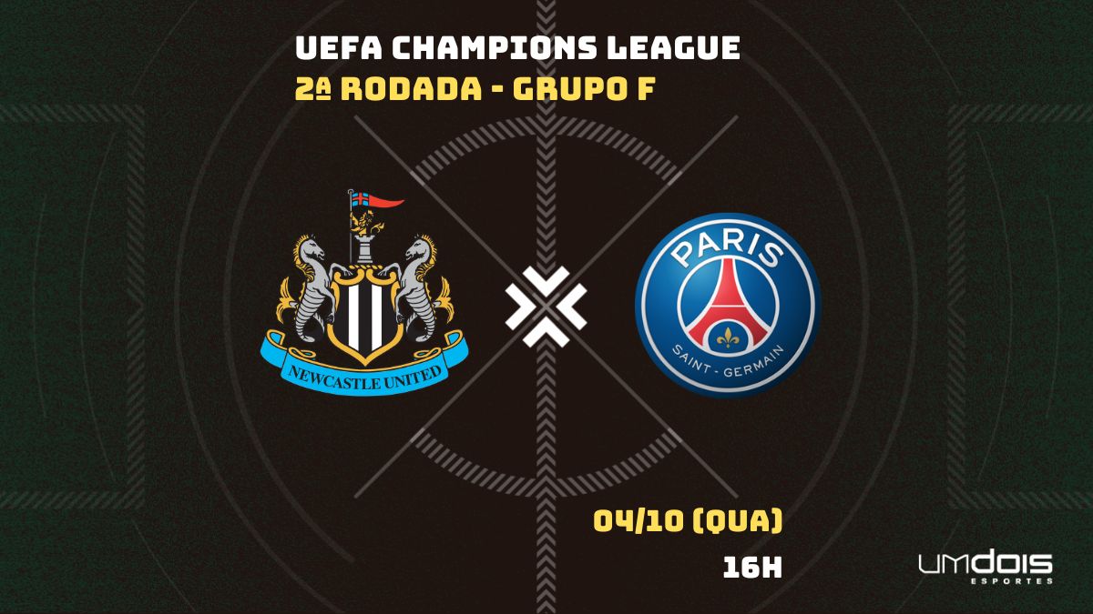 Newcastle x PSG ao vivo: como assistir ao jogo da Champions League